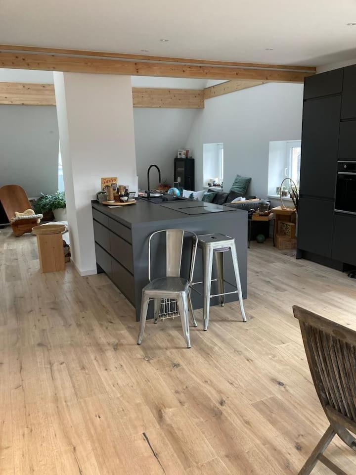 شقة Neues Penthouse-Loft Mit Konuskarte Fuer Gratis Oepnv Ehrenkirchen المظهر الخارجي الصورة